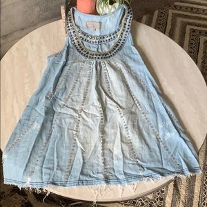 Double D Ranch weeping Moon Sequin tank